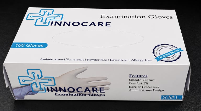Innocare Brand Surgical Gloves supplier in india, Examination gloves supplier in India.