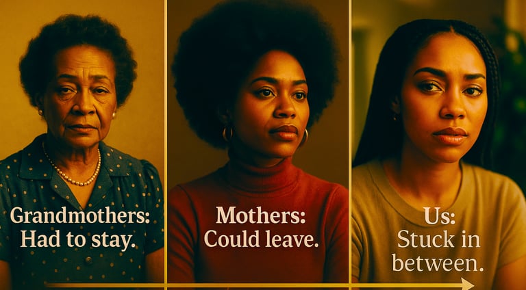 Generational differences in staying after infidelity - grandmother mother and millennial relationshi