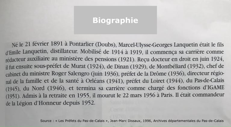 biographie M Lanquetin prefet
