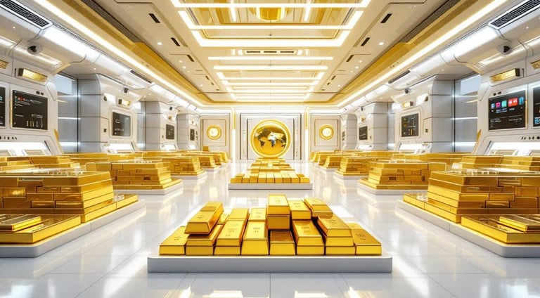 Simbolizando o Fundo de Reservas em Ouro | Patrimônio da Comunidade Humana