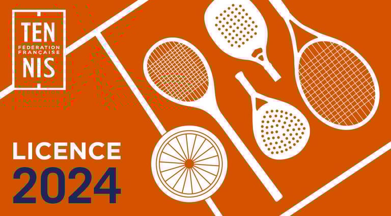 Image représentant la licence de tennis 2024