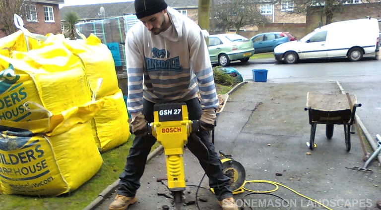 Ground Work By Stonemason Landscapes Romford - Hornchurch - Gidea Park - Brentwood - Upminster