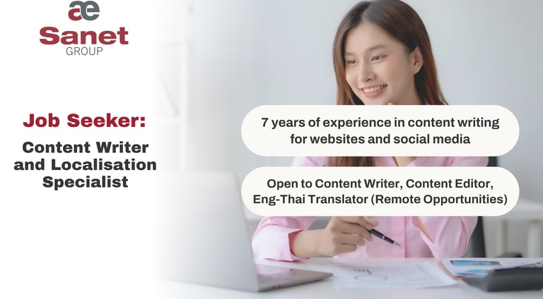 Content Writer and Localisation Specialist