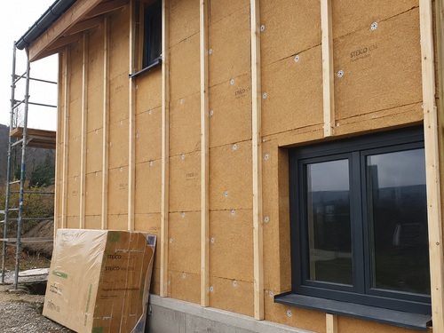 ITE en fibre de bois pour façade extérieure