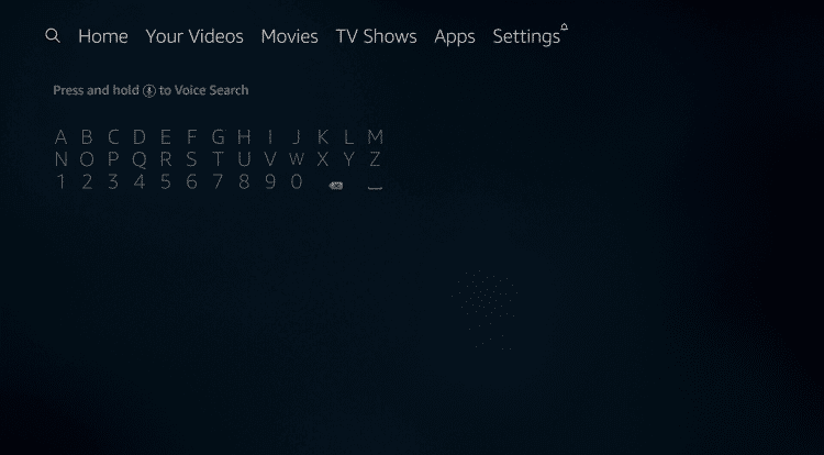 screenshot of downloader keyboard menu