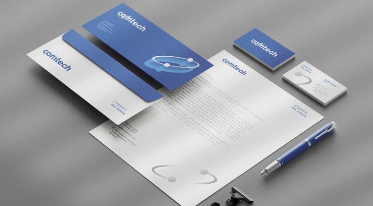 غلاف تصميم هوية COMTECH BRANDING