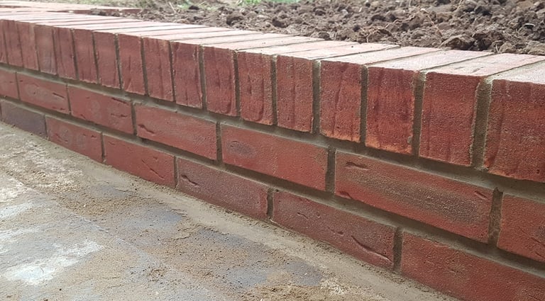 Small Brick Retaining Wall