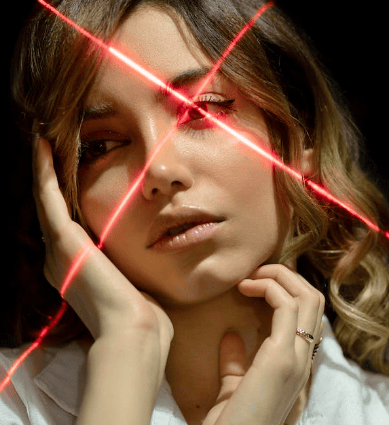 xmask laser rey on face