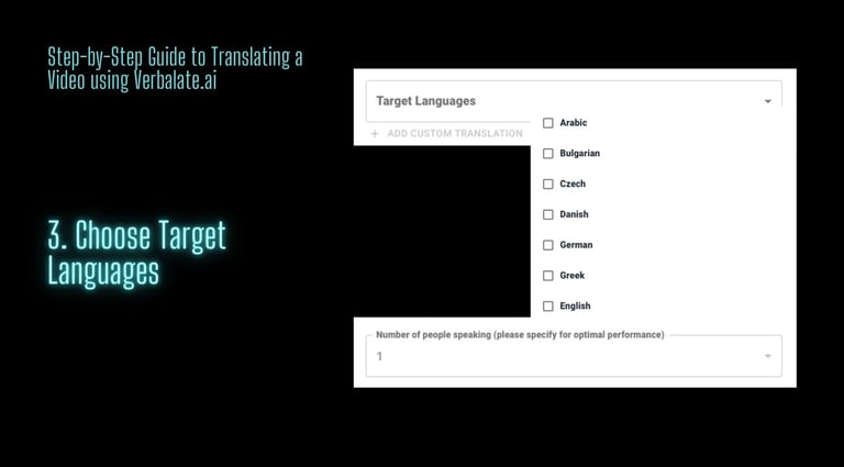 Choose target languages | ToAsia.biz