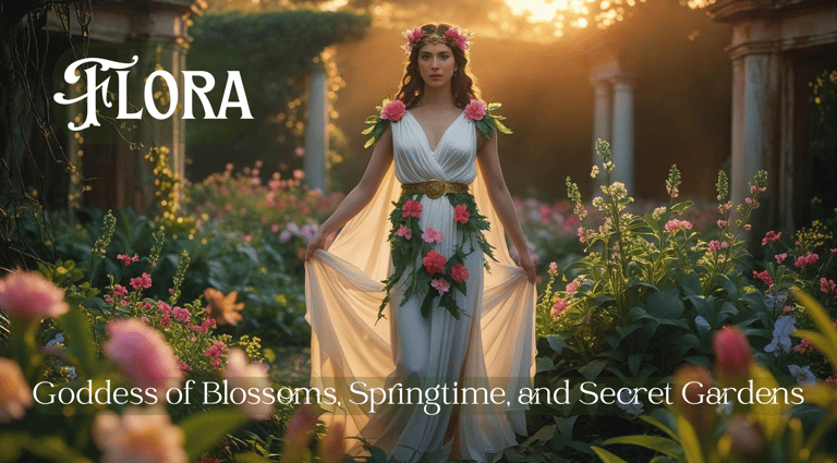 Flora Goddess of blossoms, springtime and secret gardens