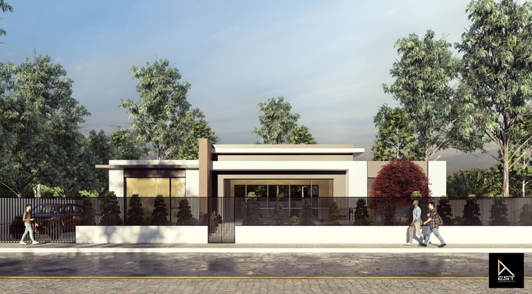 Locuinta parter cu design minimalist