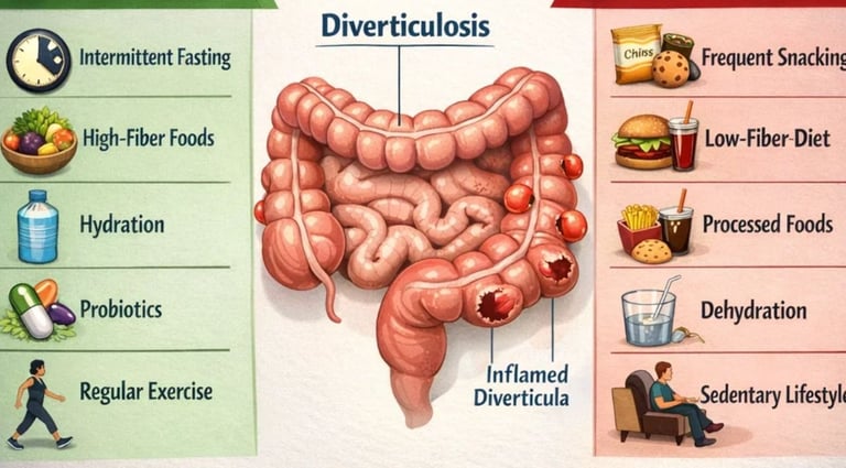 ⚕️🧠 Diverticulosis & Fasting 2026 What Helps vs What Harms (Backfires)  