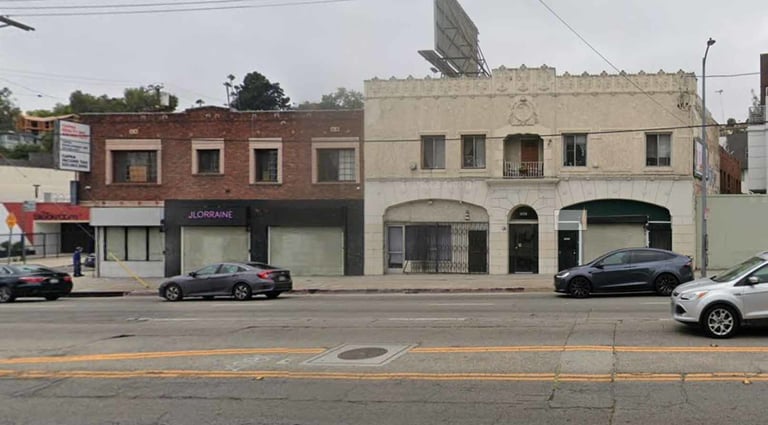 A present-day view of Pathé West Coast’s former headquarters at 1807 Glendale Blvd., image capture: 