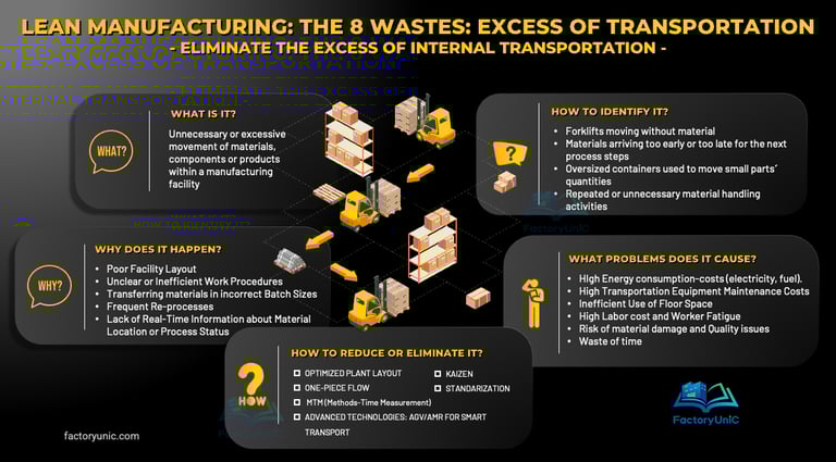 Lean Manufacturing - Waste of Excess of Transportation