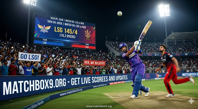 Matchbox9 LSG VS RCB