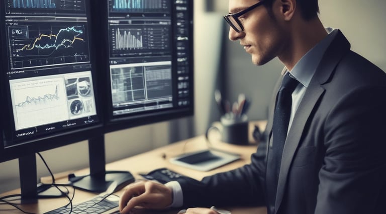 Close-up of hands typing on a keyboard with digital code overlay, symbolizing technology and innovation.