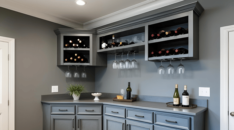 Simple Corner Bar for Living Room