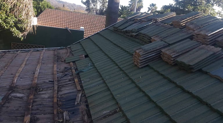 Structurally compromised roof structure