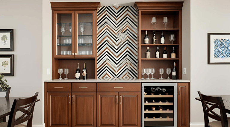  Stylish Mini Bar Designs for Living and Dining Rooms