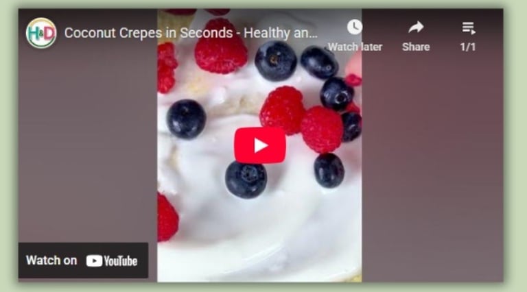 Coconut crepes recipe