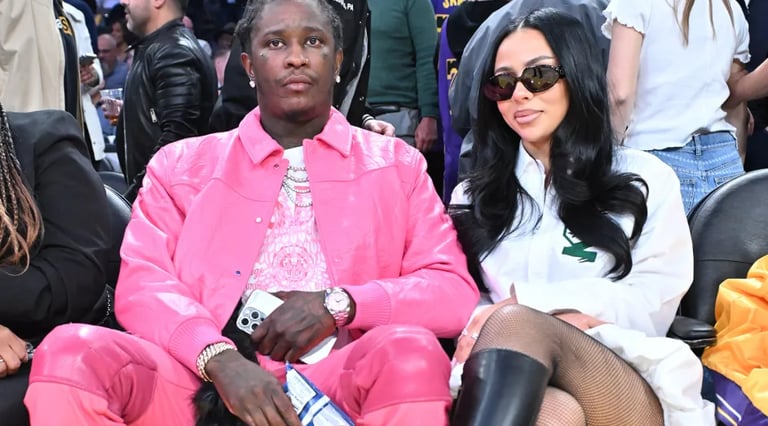 Maria the Scientist and Young Thug in Pink and White