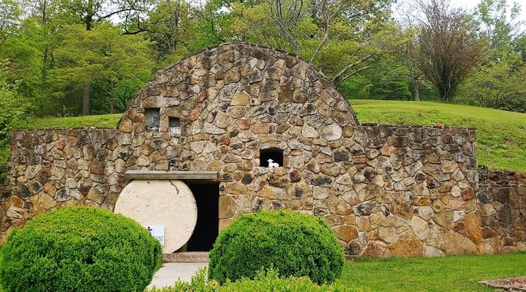 Smoky Mountains, N. Carolina Travel - Fields of the Wood open Tomb by the Ten Commandments