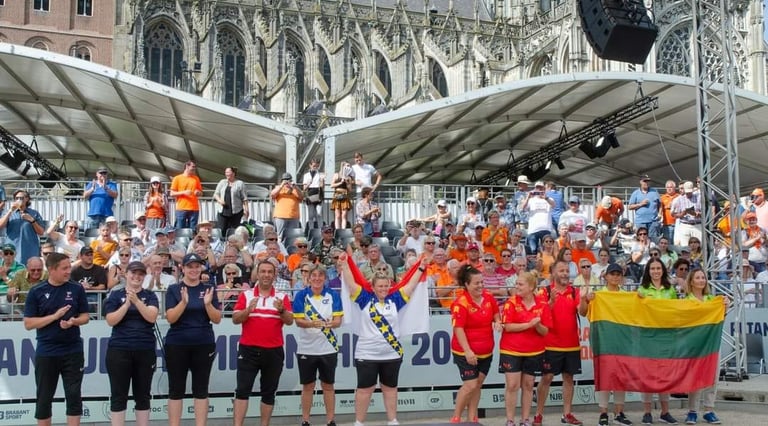 Lietuvos petankės moterų rinktinė Europos čempionato apdovanojimuose