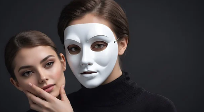 shadow self with mask