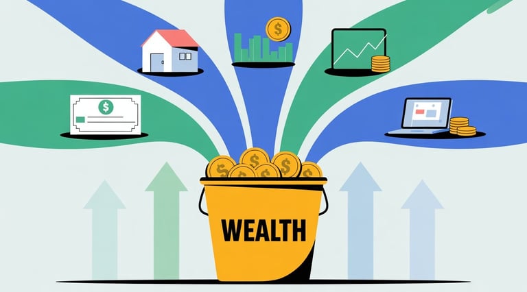 Multiple income streams for financial freedom, make money online, side hustles, and passive income