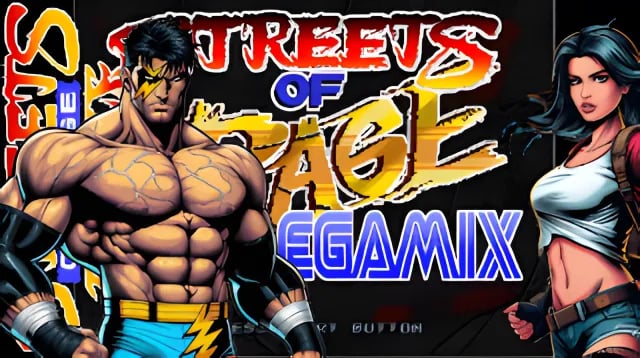 Max Thunder and Blaze Fielding in SoR Megamix