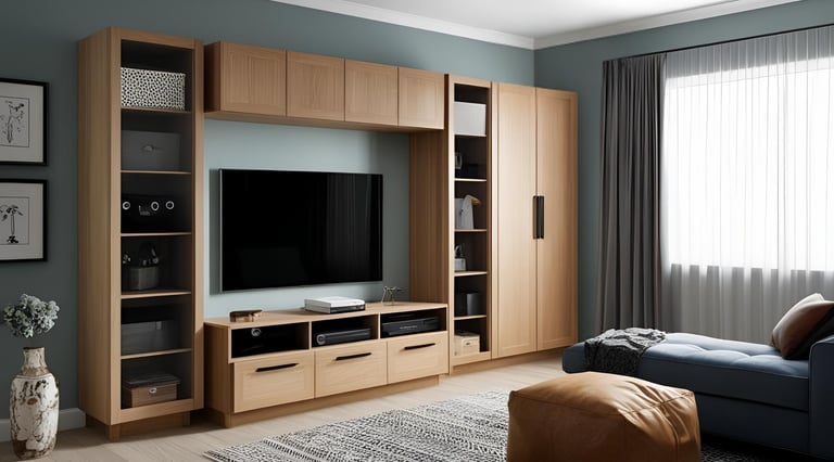 Wardrobe Idea with a TV Unit