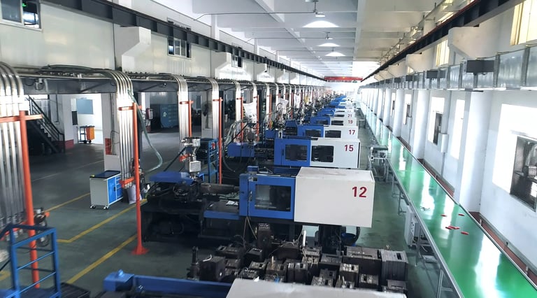 Various types of factory production equipment, showing diversified production