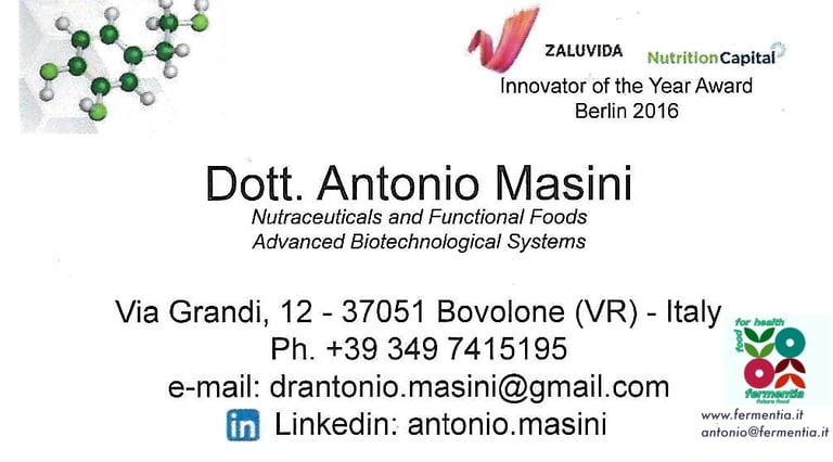 Dr Antonio Masini Visit Card 