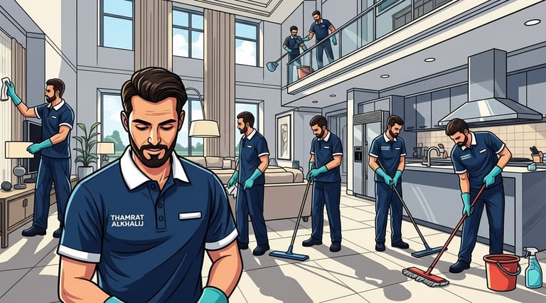 تنظيف فلل فاخرة في الباحة – تميز في كل تفصيل