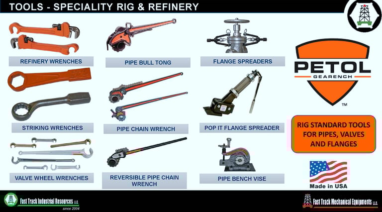 PETOL VALVE WHEEL WRENCH | PETOL CHAIN TONG |GEARWRENCH REFINERY TOOL | www.fasttrackindustrial.com 
