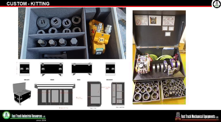 KITTING OF HYDRAULIC BOLTING TOOLS | www.fasttrackindustrial.com