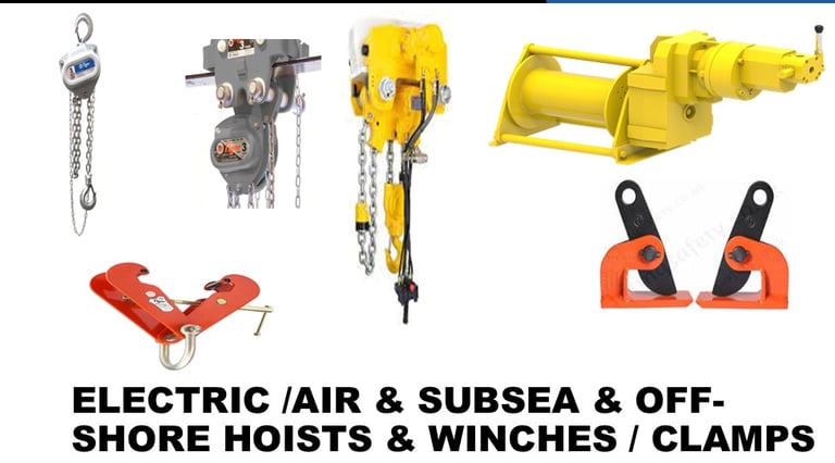 ELECTRIC CHAIN HOISTS | AIR HOISTS | OFFSHORE WINCHES | www.fasttrackindustrial.com