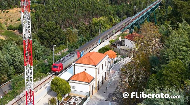 Comboios IC 513 e 516 no Luso Beira Alta