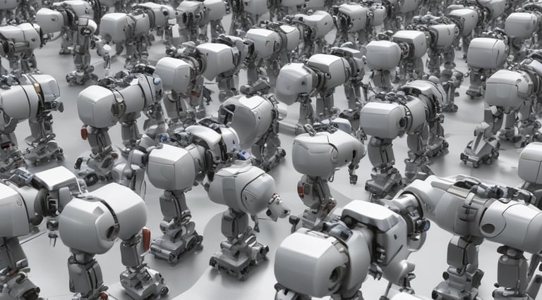 a model of a building with a lot of furniture