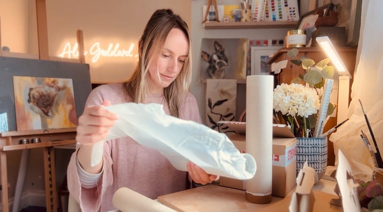 Unwrapping print orders from the print on demand company Gelato