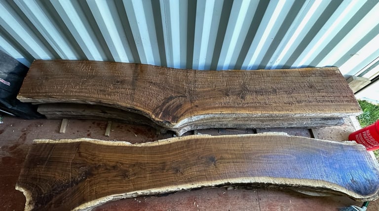black walnut slabs for counter tops or other building projects