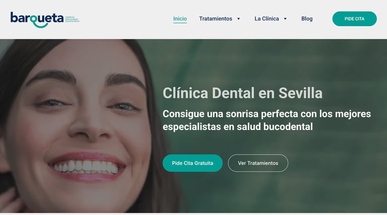 Diseño web y SEO para una Clinica Dental en el centro de Sevilla