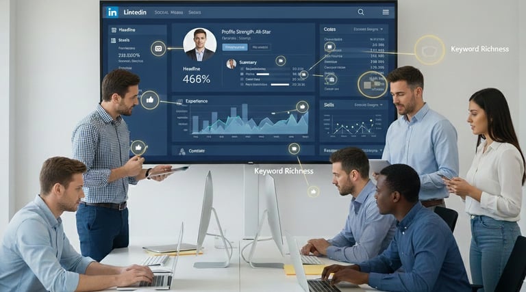 6 human AI engineers, helping busy professionals with their LinkedIn Optimization profile.