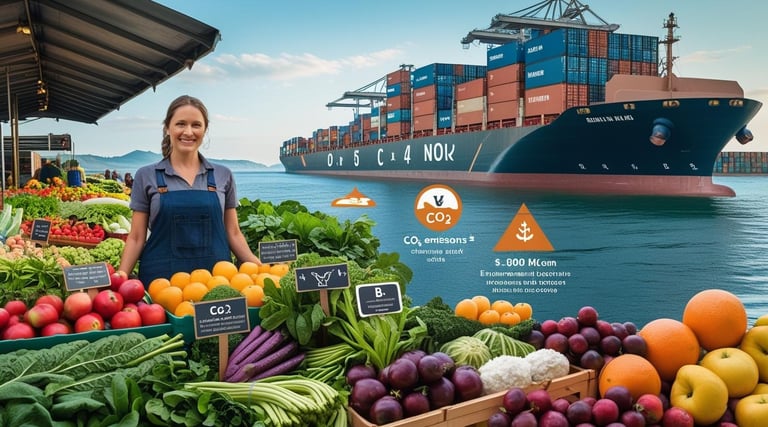 Calculateur circuit court local vs import - Comparaison empreinte carbone