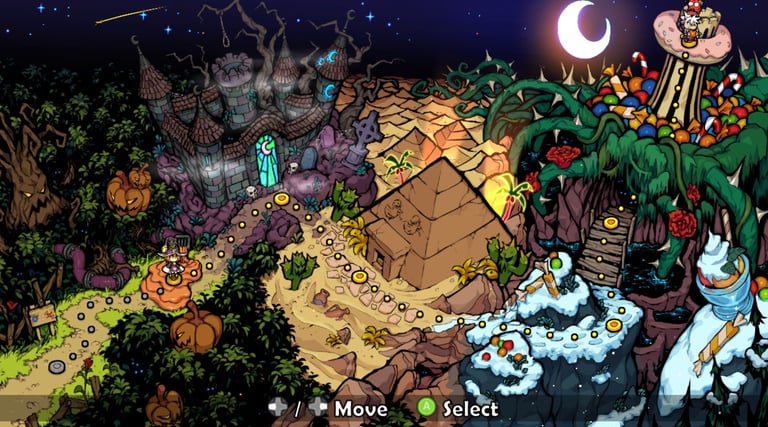 Citrouille Sweet Witches Map Screen