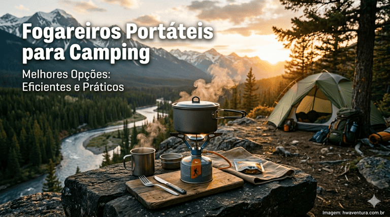 Melhores modelos de fogareiros portáteis para camping e aventura