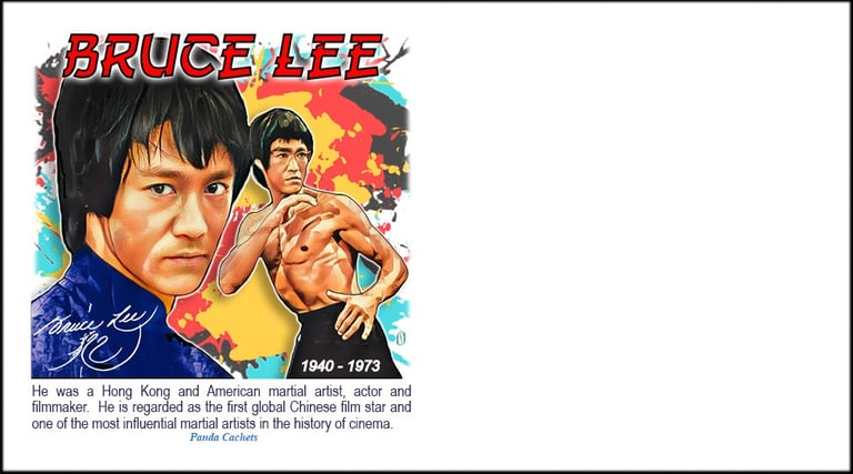 Image of envelope with Bruce Lee cachet
