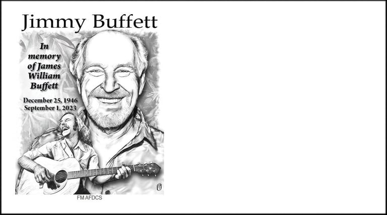 Image of envelope with Jimmy Buffet cachet
