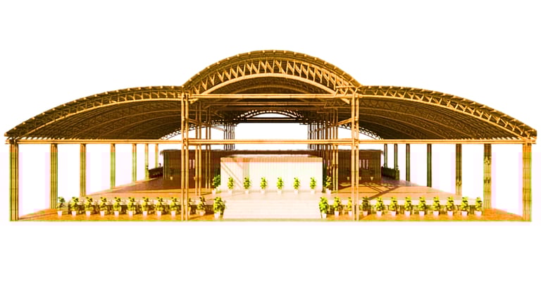 Bamboo Gurdwara Sahib 3D