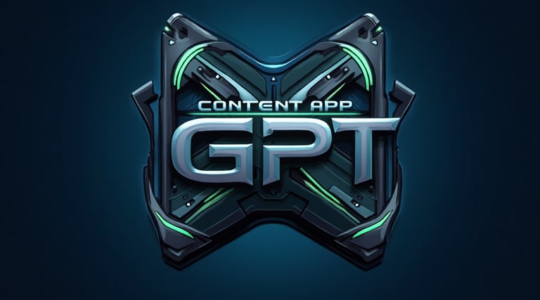 "AI-powered content generation app interface with smart writing tools and chatbot assistant on scree